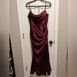 Galina Signature Cowl Neck Spaghetti Strap Bridesmaid's Dress (alerted see note)